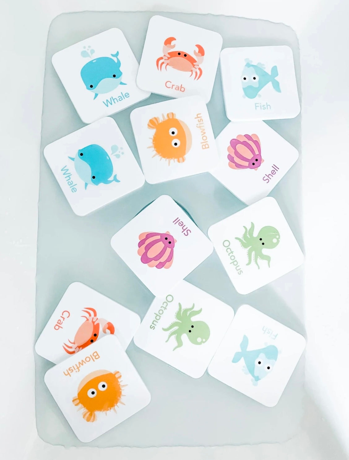 Early Learning Flash Card Sets – Shapes, Letters & Ocean Friends
