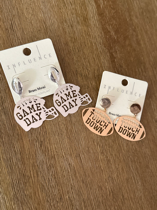 Game Day Statement Earrings – 2 Styles