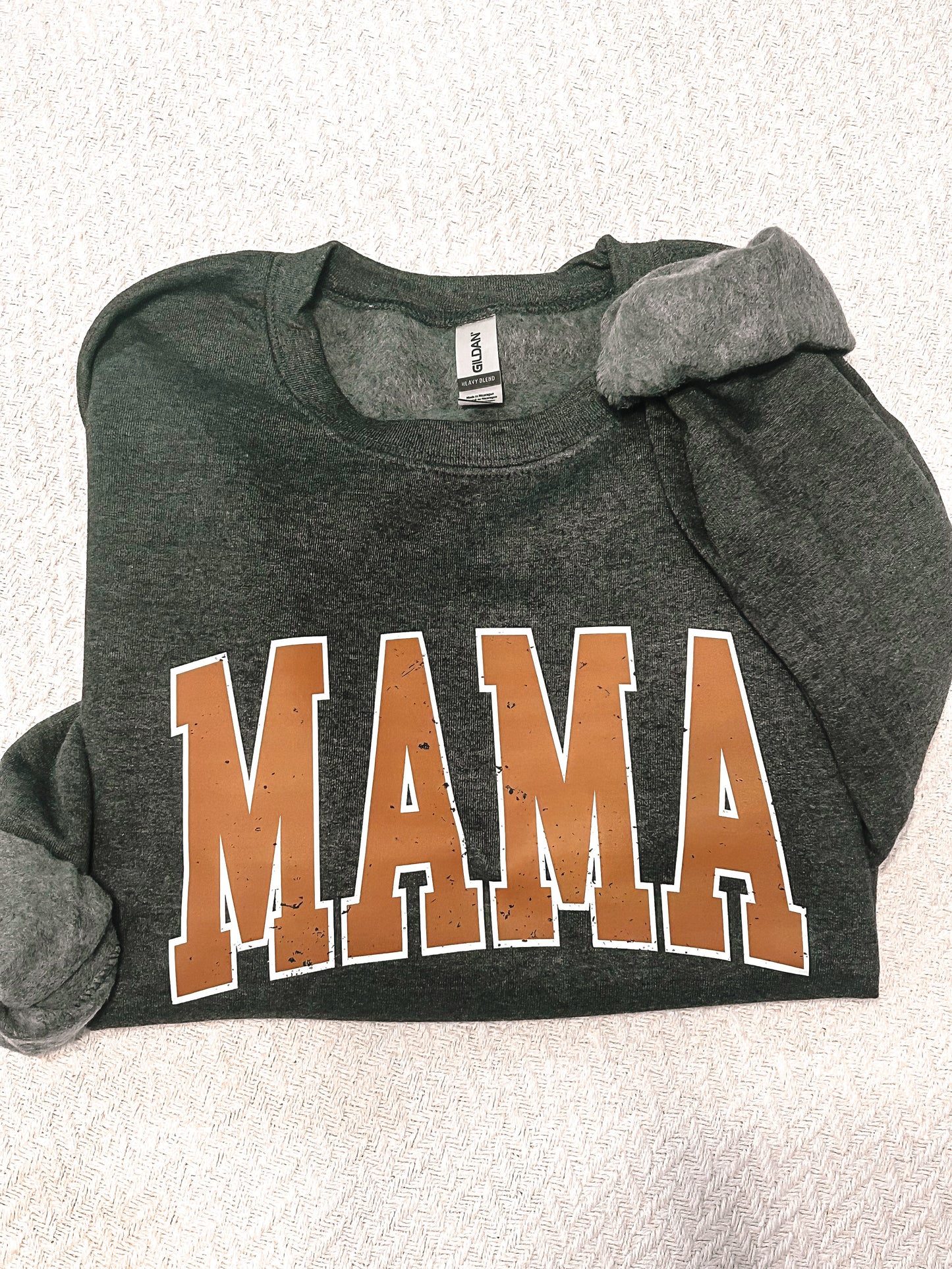 MAMA Distressed Graphic Sweatshirt