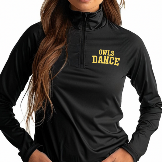 Owls Dance 1/4 Zip Pullover