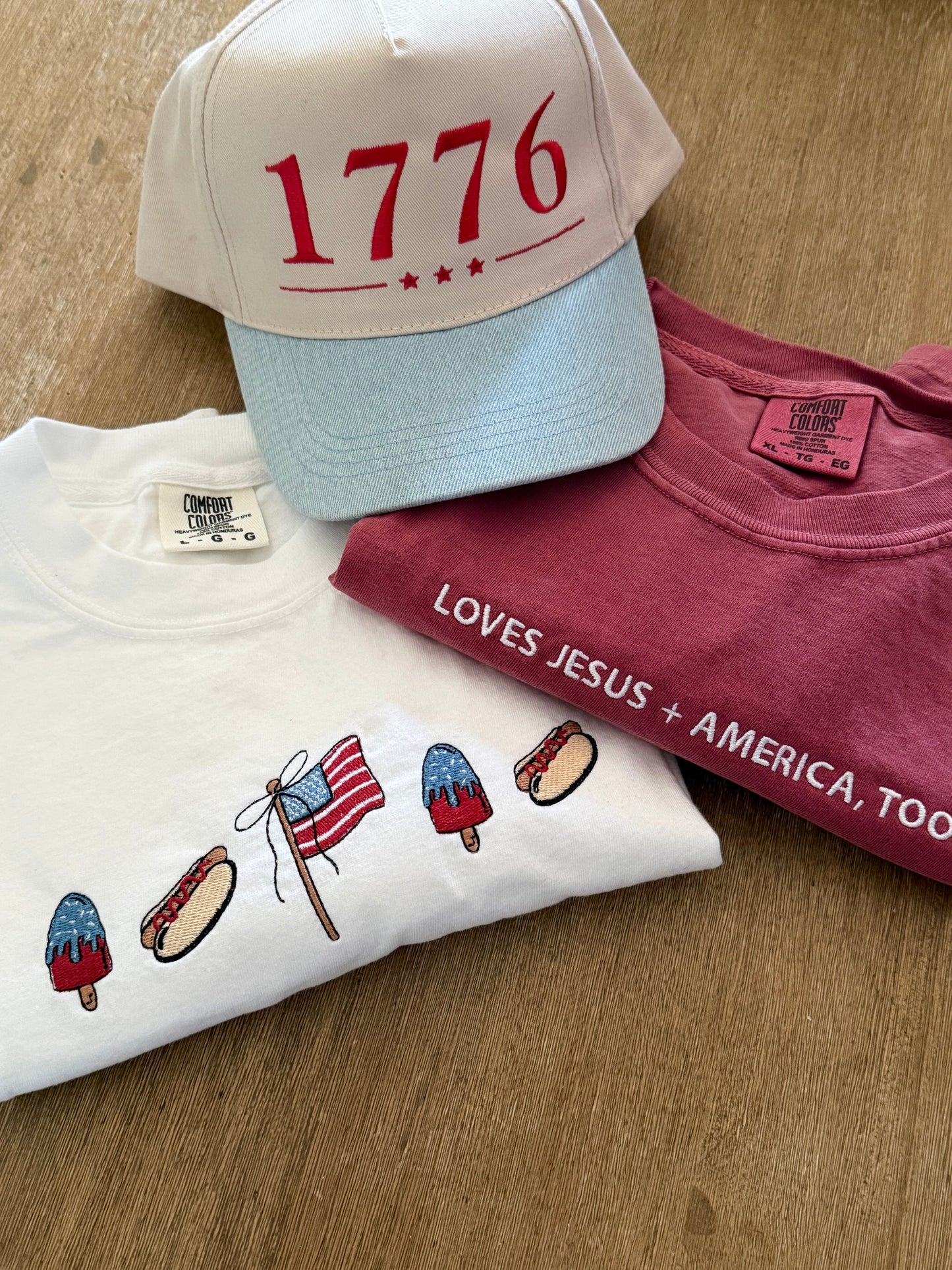 Loves Jesus + America Tee