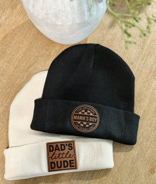 Mama’s Boy / Dad’s Little Dude Youth Beanie