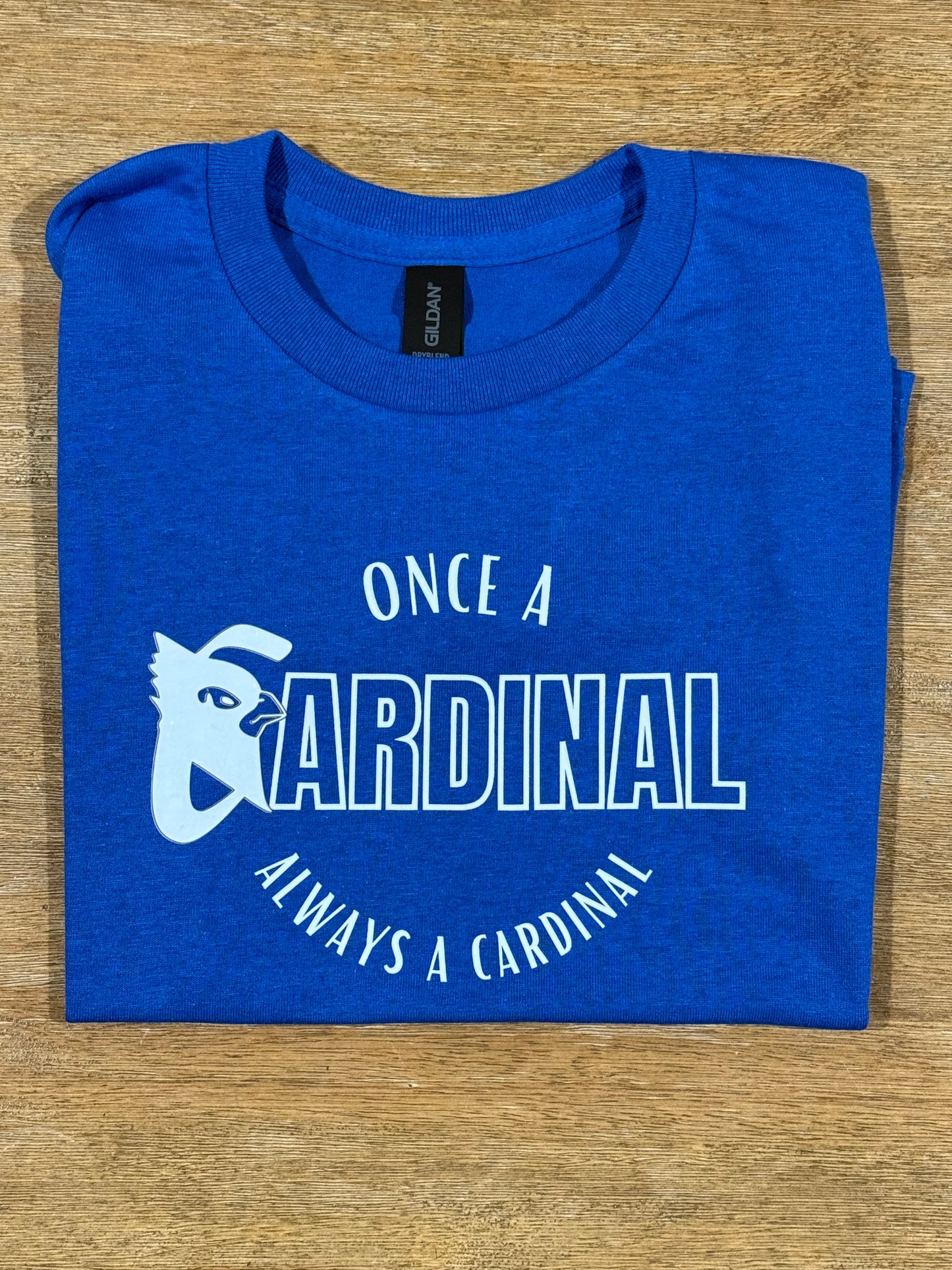 Once a Cardinal, Always a Cardinal Tee – Royal Blue
