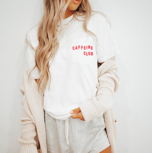 Caffeine Club Pocket Tee