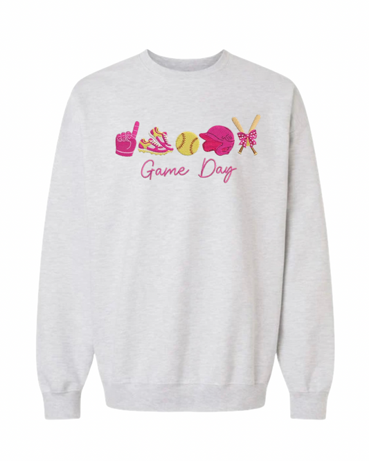 Game Day Embroidered Crewneck