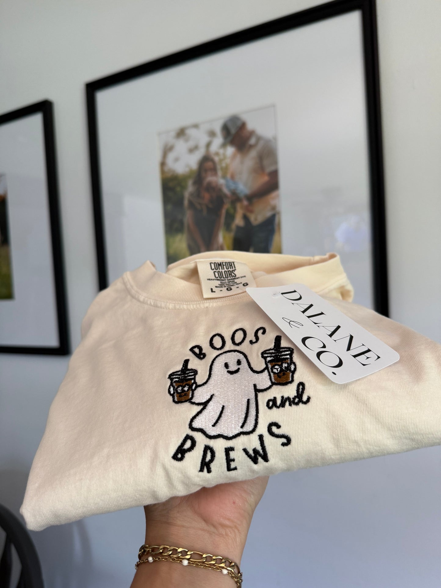 Boos & Brews Embroidered Tee