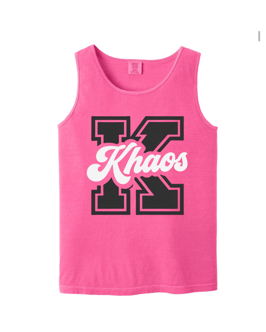 Varsity K Adult Comfort Color Tank