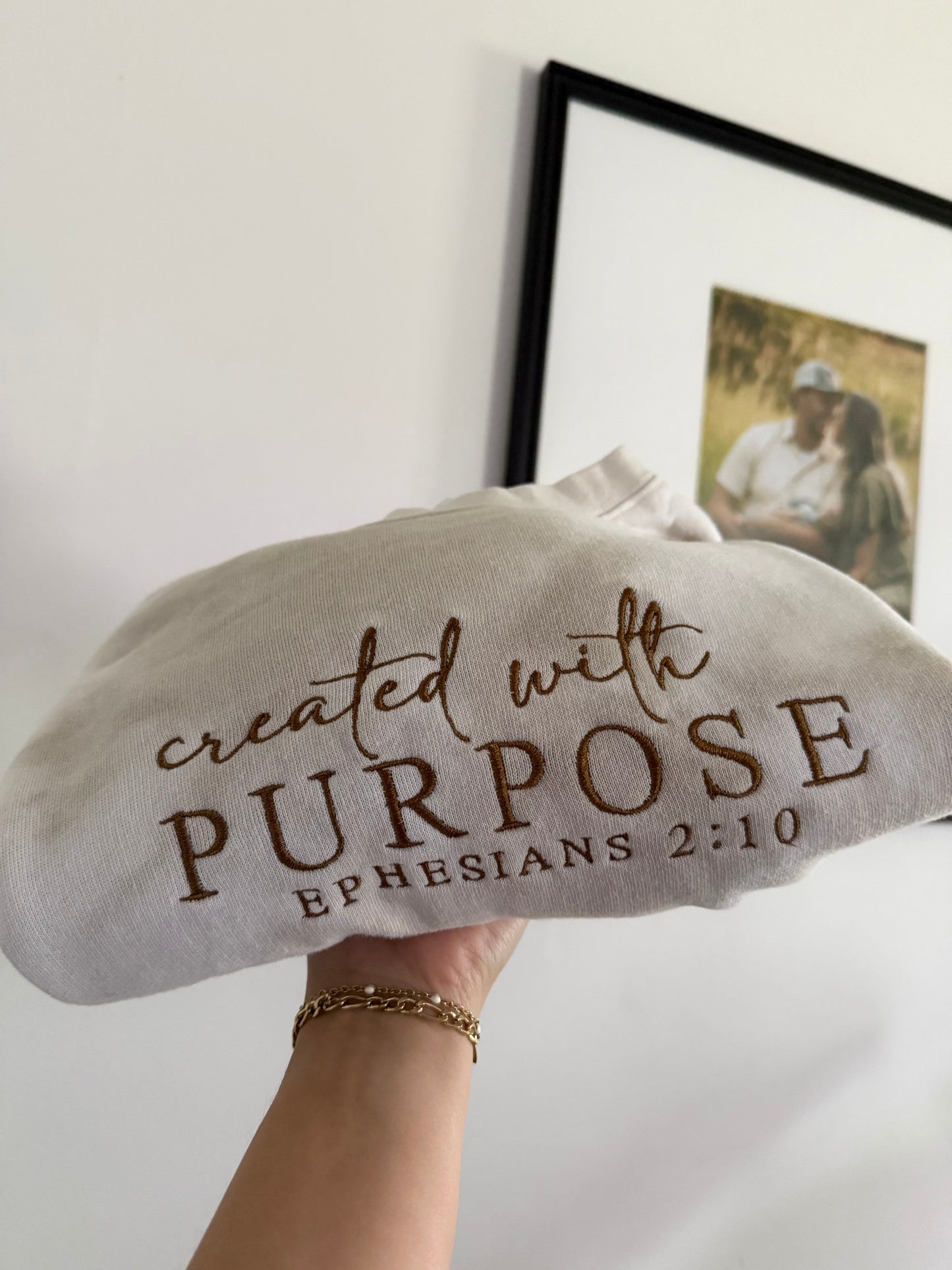 Created With Purpose Embroidered Crewneck