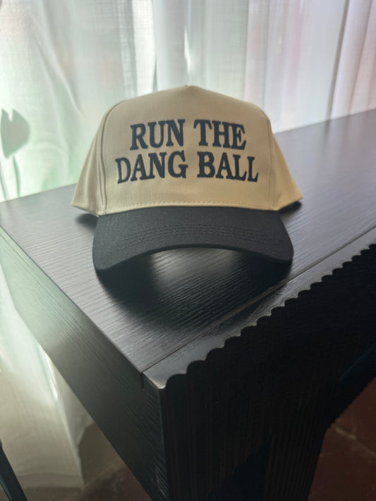 Run the Dang Ball Embroidered Trucker Hat