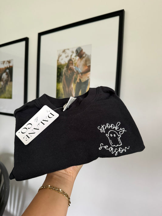 Spooky Season Embroidered Tee