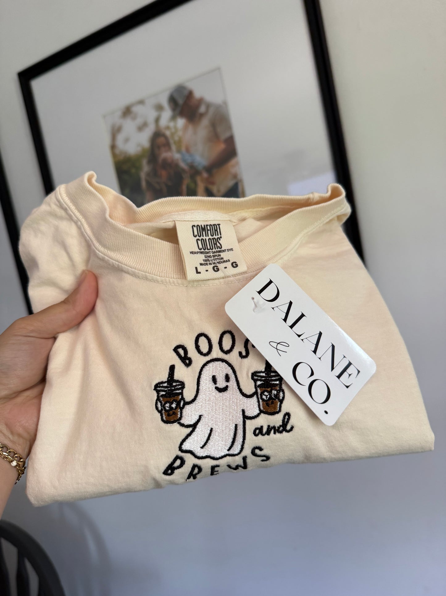Boos & Brews Embroidered Tee