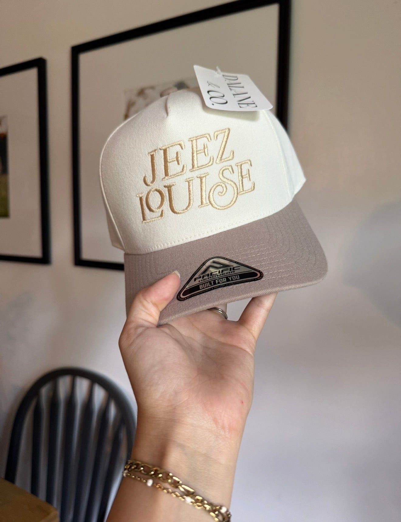 Jeez Louise Embroidered Trucker Hat