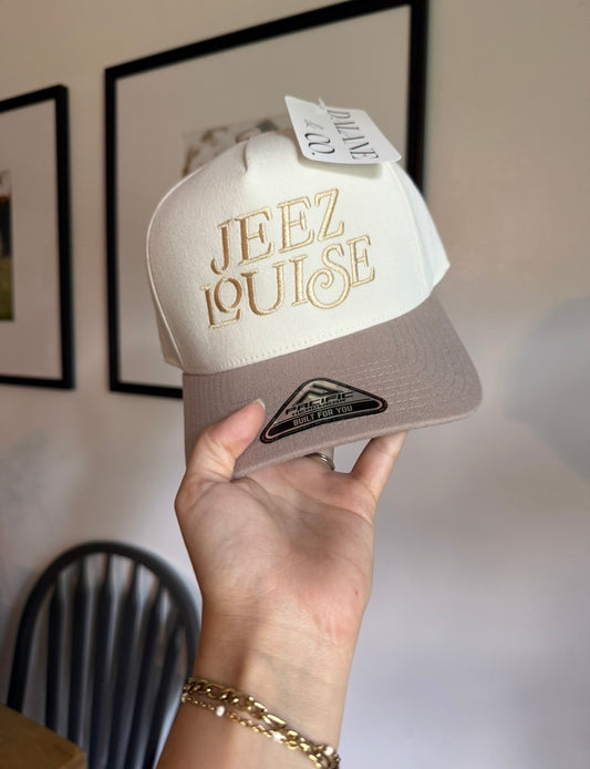 Jeez Louise Embroidered Trucker Hat