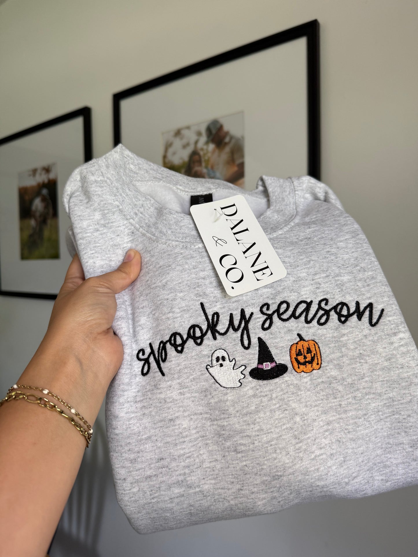 Spooky Season Embroidered Crewneck