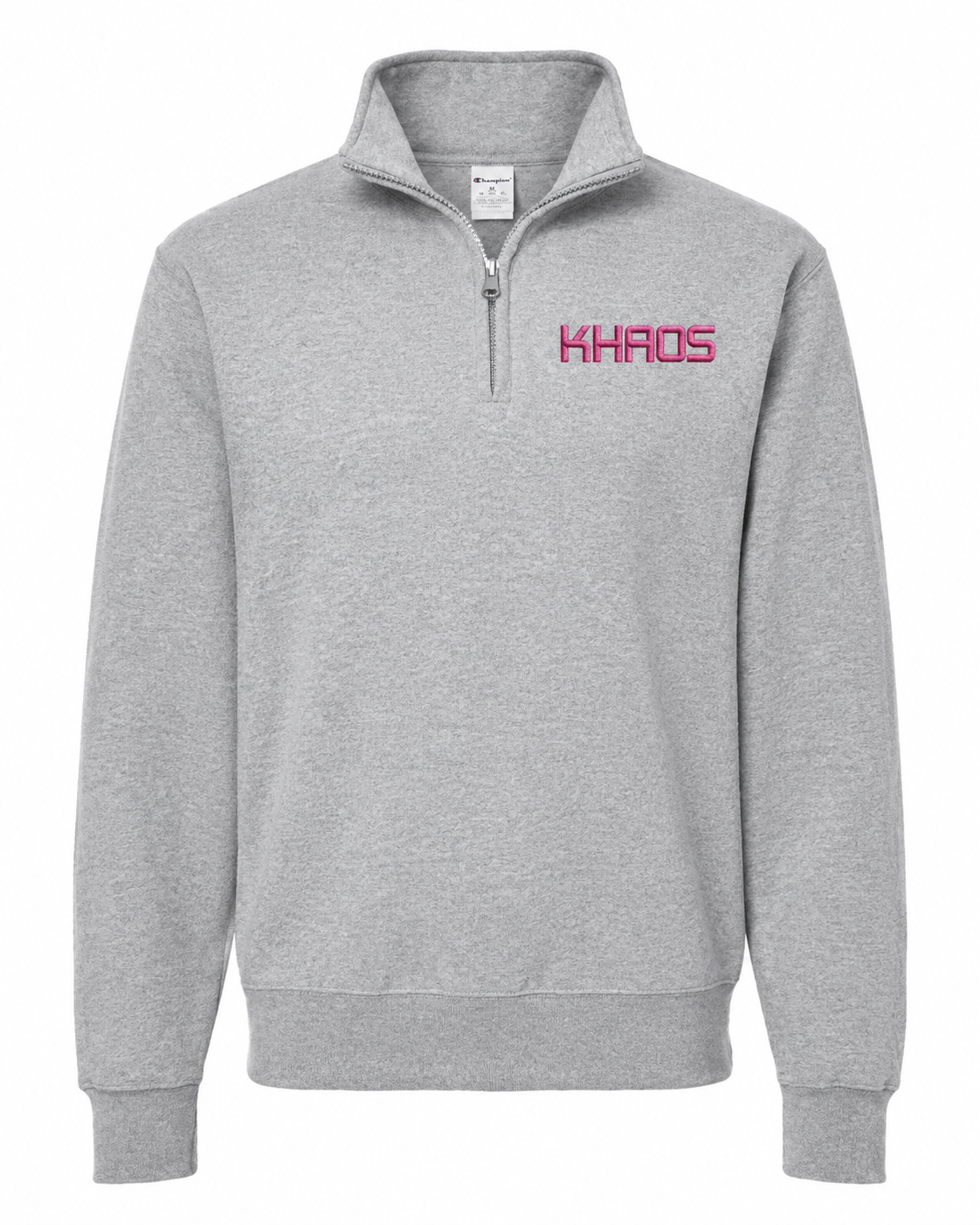Embroidered Khaos 1/4 zip