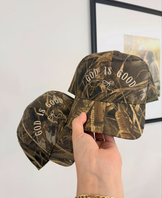 Camo God is Good Hat