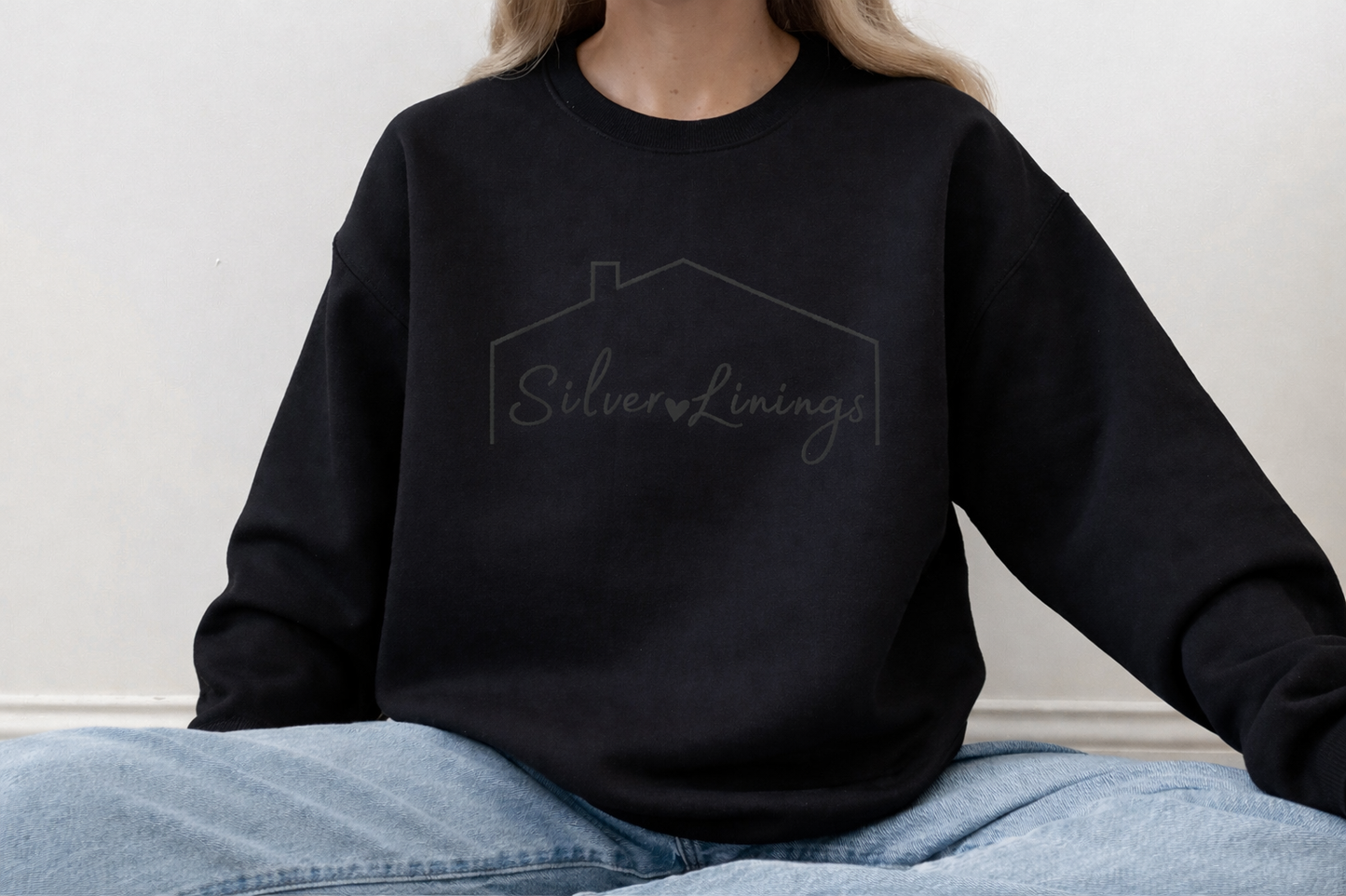 Silver Linings Logo Embroidered Crew