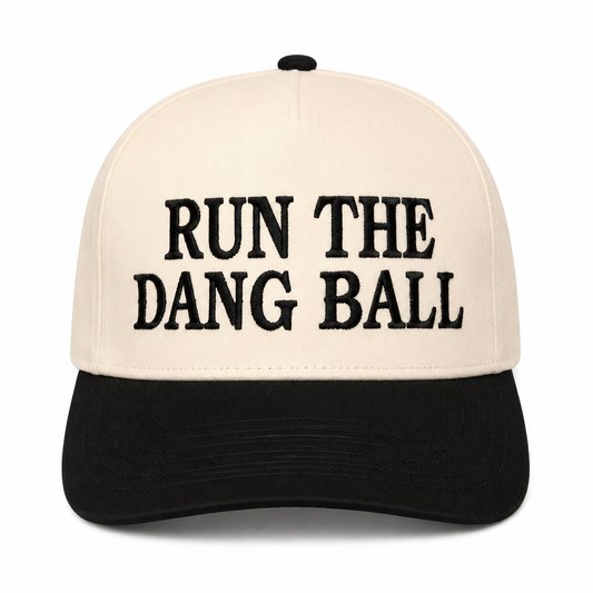 Run the Dang Ball Embroidered Trucker Hat