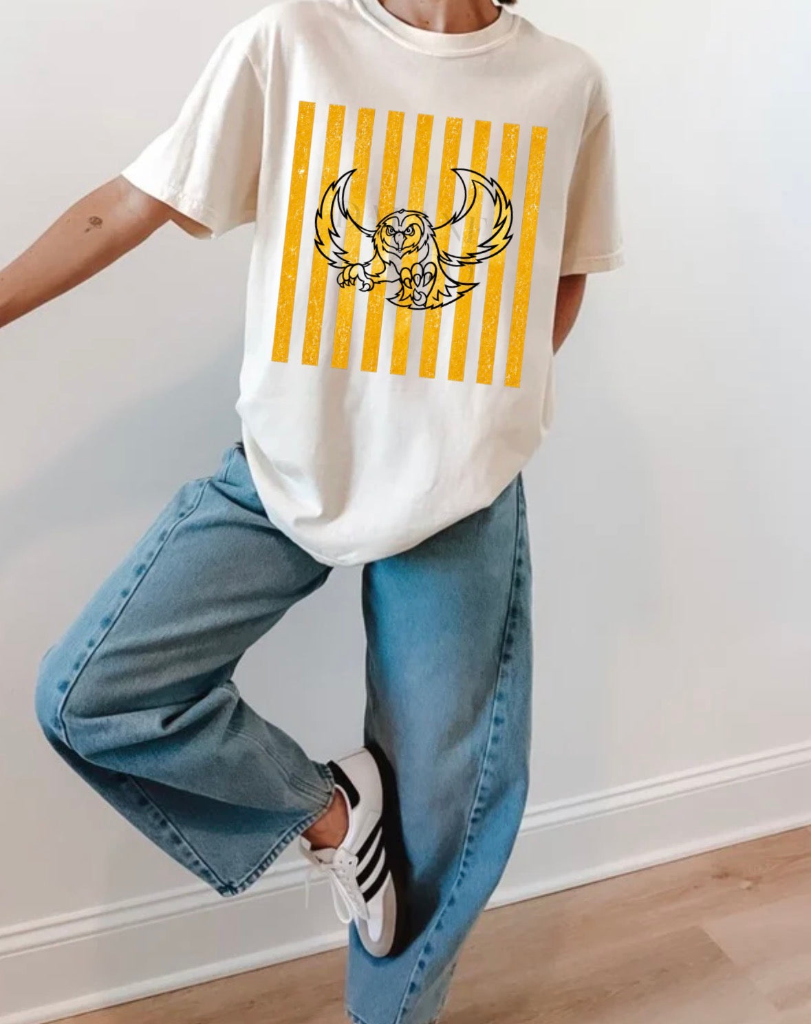 Lined Mascot Tee