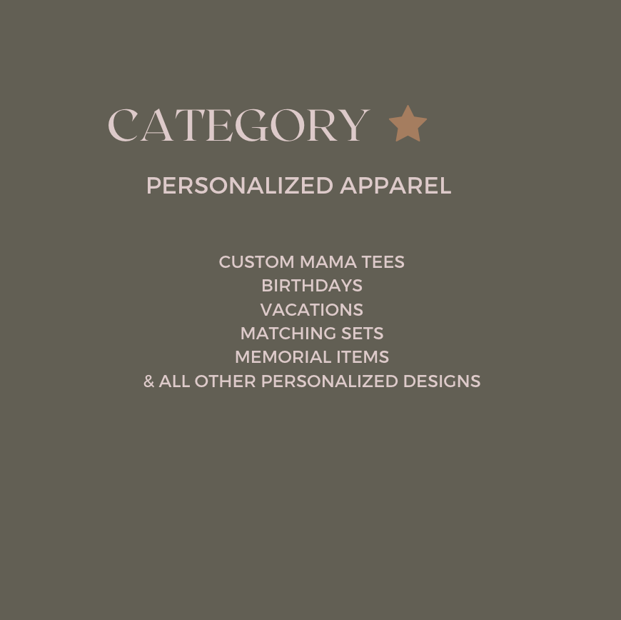 Custom Apparel Order